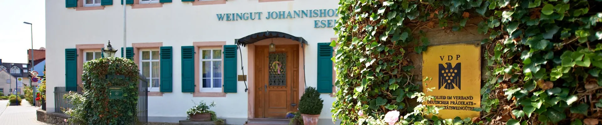 Historisches Weingut Johannishof mit Weinbergen